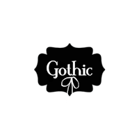 a black background with the word gothic on it